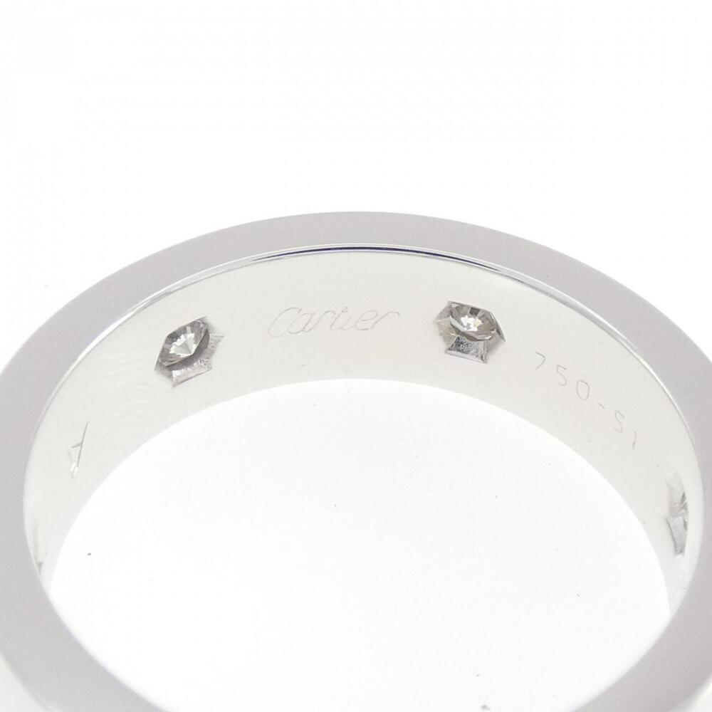 CARTIER Silver Diamond Love Ring - Picture 4 of 5